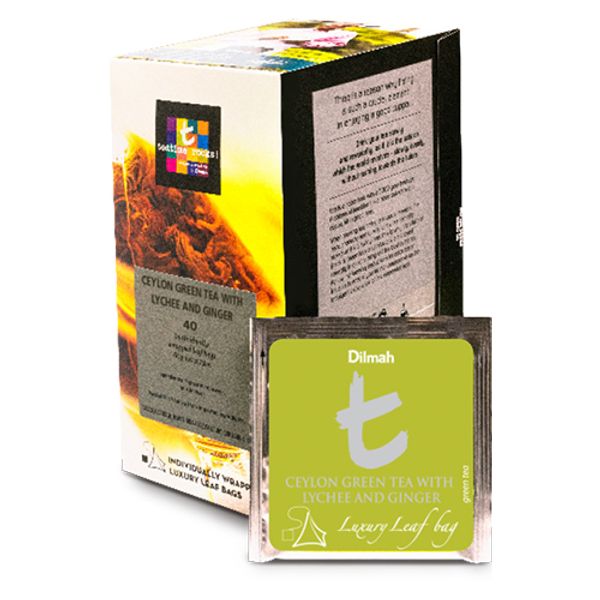 DILMAH Čaj zelený t-series GENTLE CEYLON LYCHEE T Lux sáček HB 40/2g thumbnail