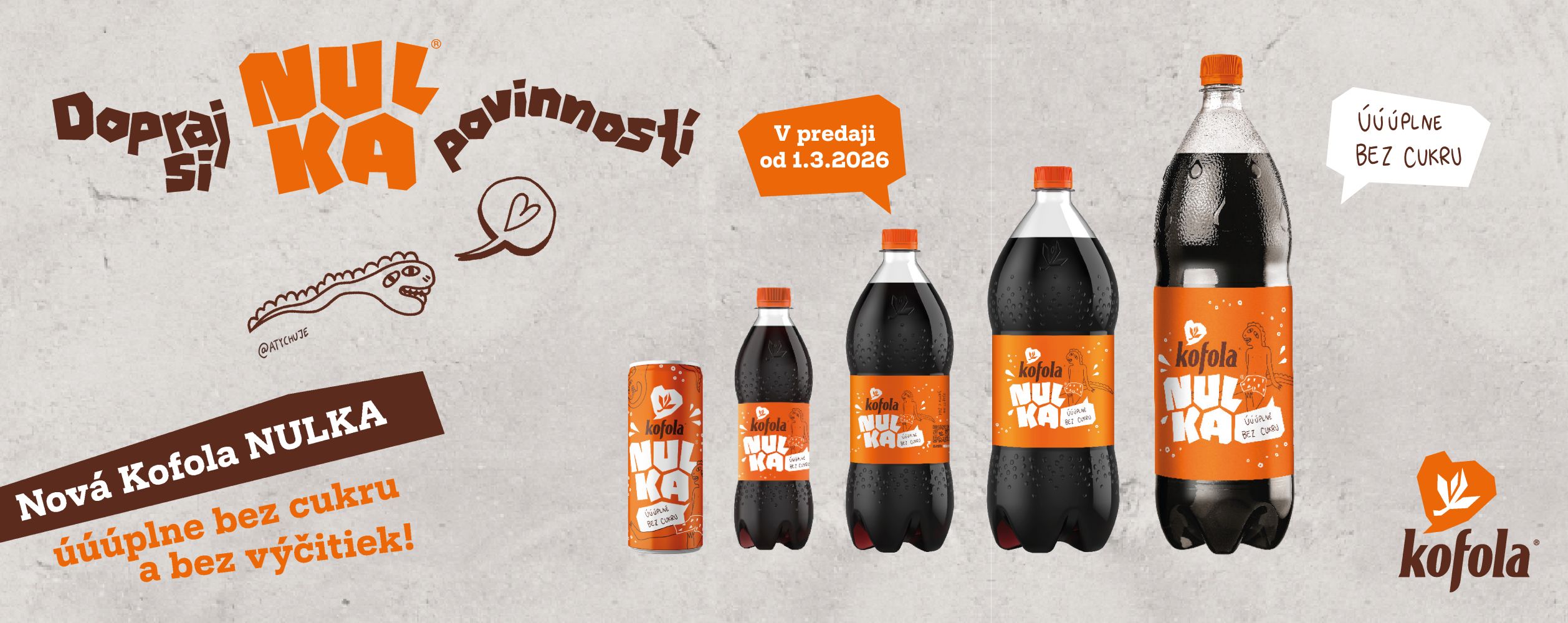 NULKA od Kofoly: Nová chuť úúúplne bez cukru a bez výčitiek