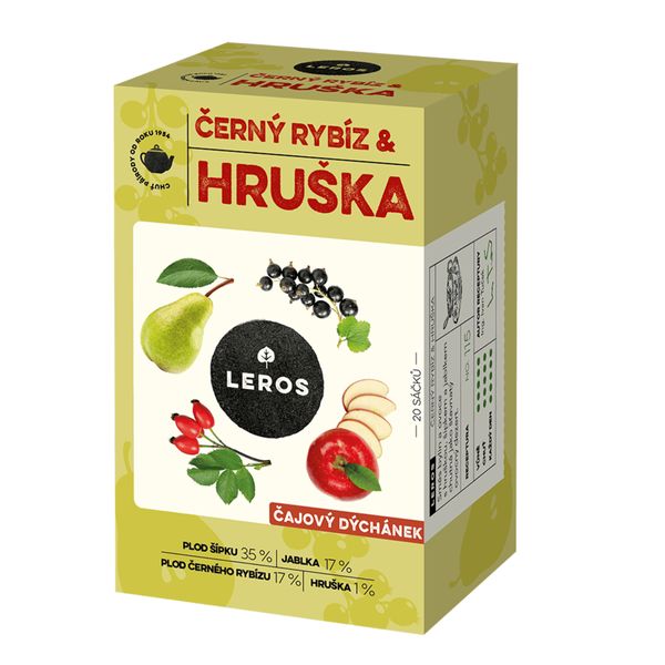 LEROS Čajový dýchánek Černý rybíz & hruška 20x2,5g thumbnail