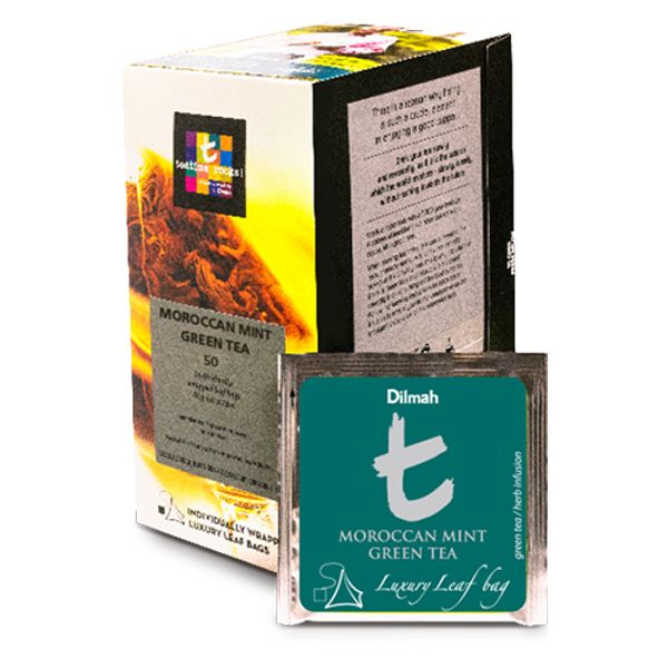 DILMAH Čaj zelený t-series MOROCCAN MINT T Lux sáček HB 50/2g thumbnail