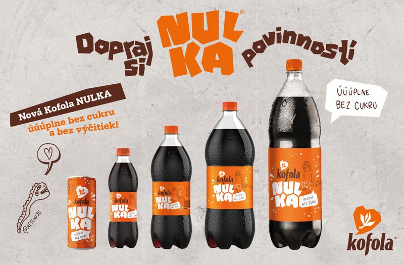 NULKA od Kofoly: Nová chuť úúúplne bez cukru a bez výčitiek