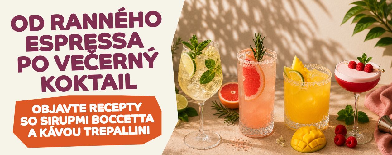 Od ranného espressa po večerný koktail: Nápojové bestsellery so sirupmi Boccetta a kávou Trepallini