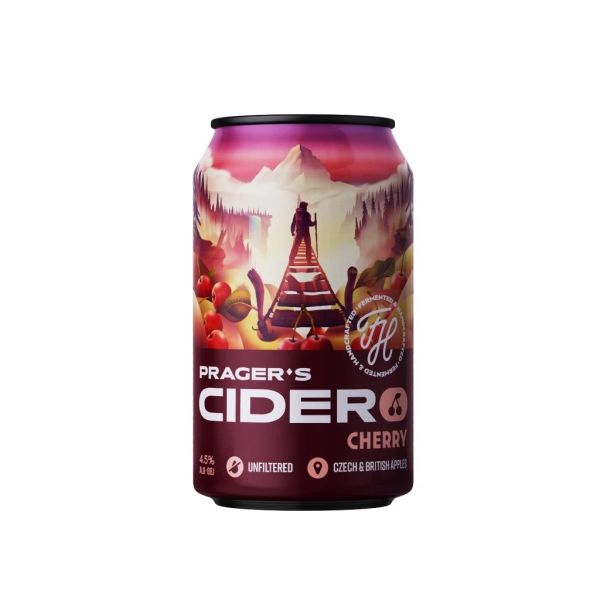 PRAGER'S Cider Višňa 0,33 l - plech thumbnail